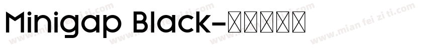 Minigap Black字体转换